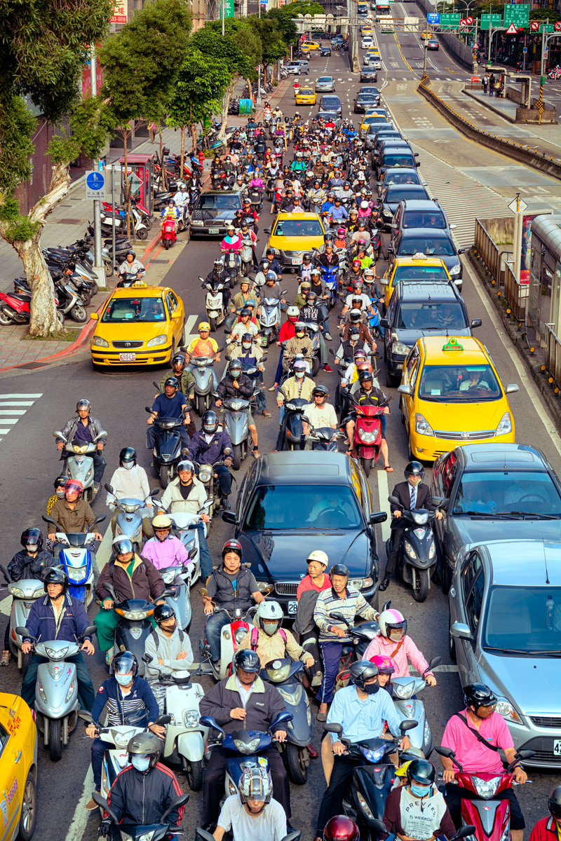 Commuters in Taipei - Taiwan
